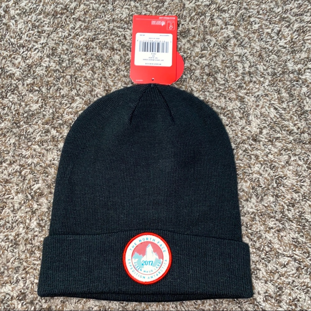 NWT The North Face Black Expedition Worker Beanie - Picture 2 of 6